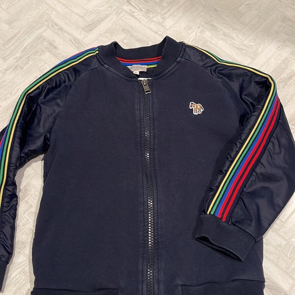 Paul Smith navy blue Zip up sweatshirt, size 6 - Picture 2 of 5
